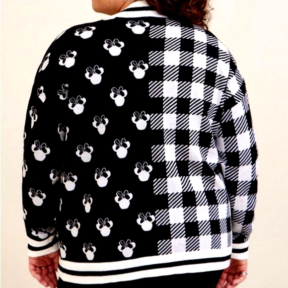 ❤️NWT VINTAGE TORRID CARDIGAN - MICKEY MINNIE MOUSE - JACQUARD SWEATER PLUS SIZE - Picture 2 of 12